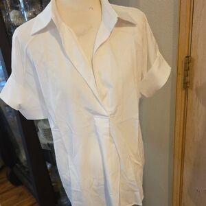 Classic White Women's Blouse